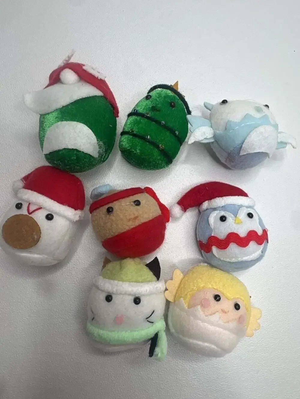 Squishmallows Classic Holiday Squad Ornament 8-Piece Plush Set